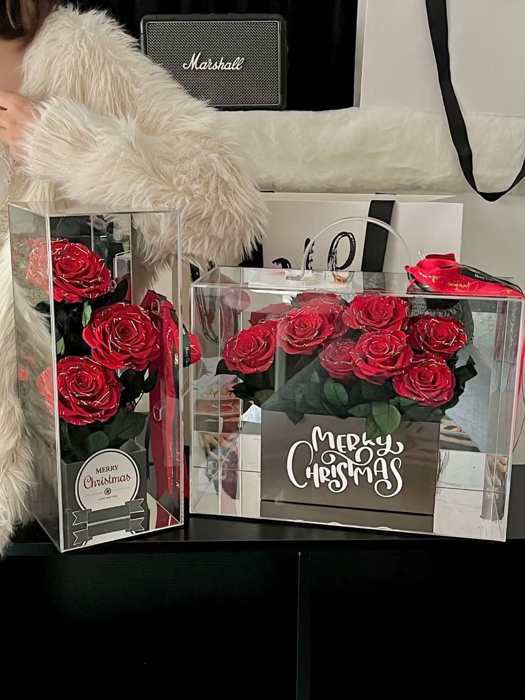 Christmas Preserved Roses Box